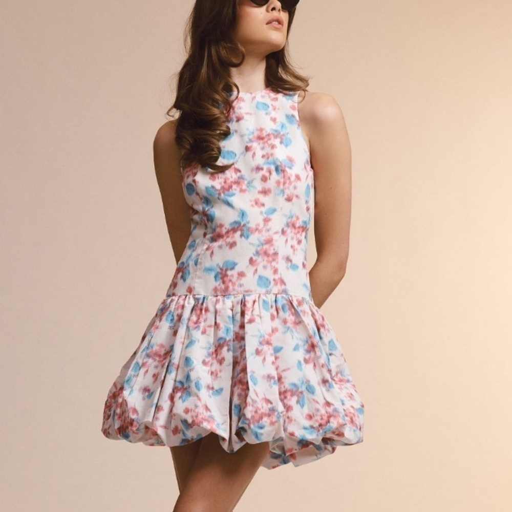 Shoshanna- NWT Multicolored Floral Sleeveless Bubble Mini Dress